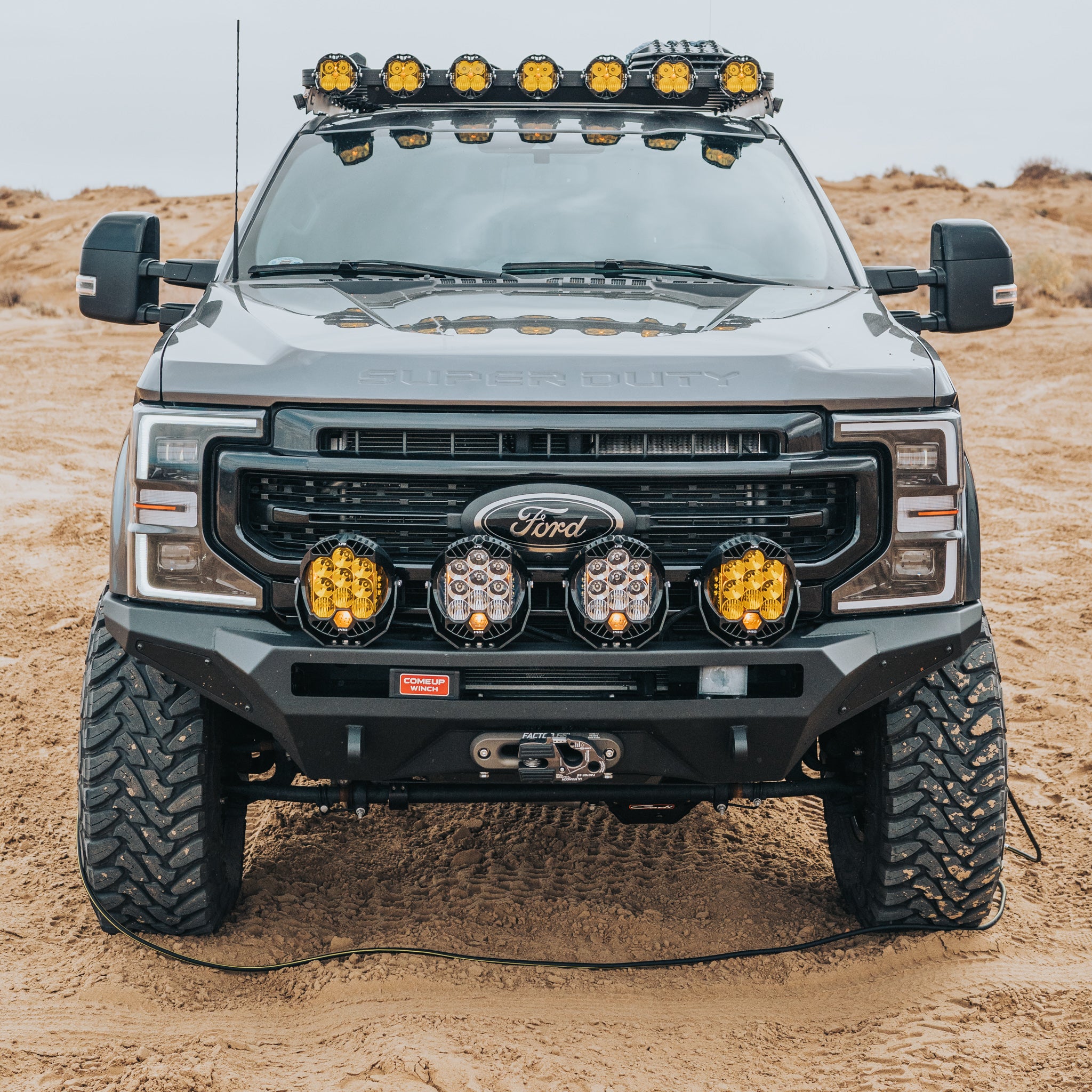 ADD - STEALTH FIGHTER WINCH FRONT BUMPER - 2017-2022 FORD SUPER DUTY