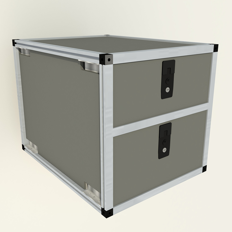Double Drawer Module - 22 3/16