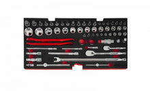 Load image into Gallery viewer, Black 103-Piece metric motobox toolbox, sockets
