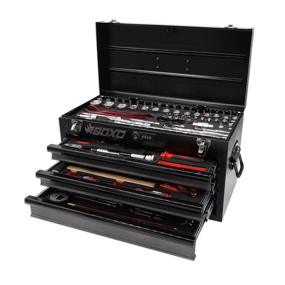 Black 103-Piece metric Motobox toolbox